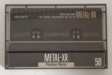 SONY METAL-XR 50 TIPO IV 1990 musicassette vergini cassette tape vintage