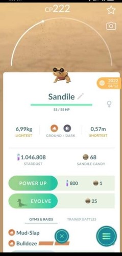 Pokemon sandile under 500cp - under,