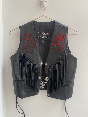 Gilet gilet vintage vera pelle