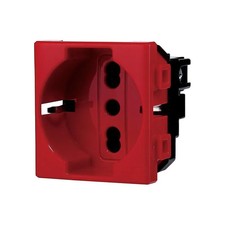 Schuko socket 2P + T 16A color
