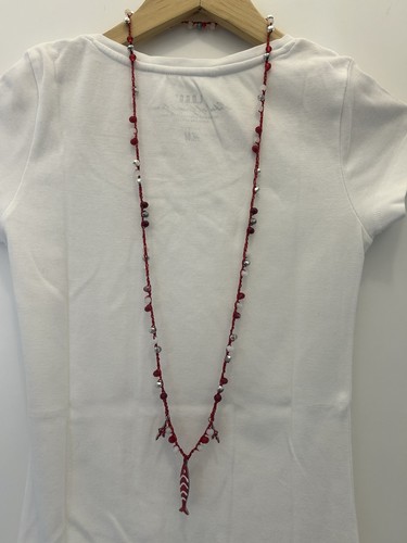 Collana all uncinetto con - collana, all’uncinetto