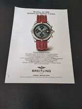 1991 BREITLING CHRONOMAT VINTAGE WATCH OROLOGIO PUB EPOCA
