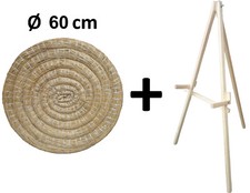 Tiro Con L'Arco Bersaglio di paglia Ø 60 cm + stand in legno