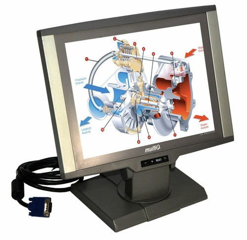 Monitor display vga 30cm - 12",
