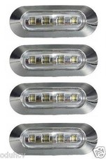 4 X Bianchi 4 LED CROMATI 24V