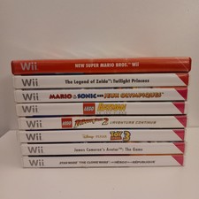 Lot De 8 Jeux Wii FR New Super Mario Bros Zelda Mario Sonic Batman