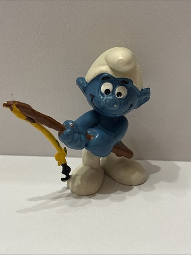 Puffi schleich puffo pescatore - puffi,