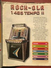 Juke box Depliant/Flyer/Pamphlet illustrativo  Fabbri Editore  Rock-ola 1485