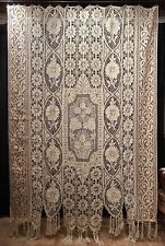 Antica Tenda Tendone Filet E Tombolo Perfetto Stato  Cm300x215 Circa Bicolore