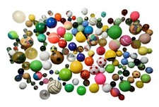 *HH* Lotto Misto 156 Palline Colorate Vintage Giocattolo Toys Palle Biglie Balls