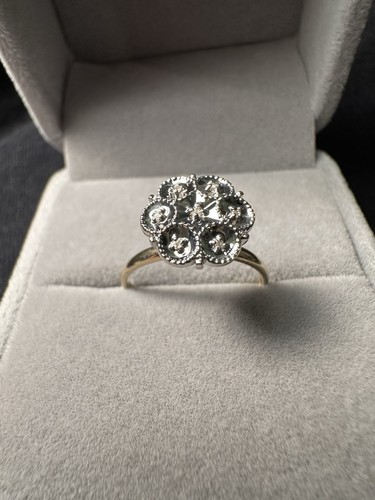 Anello vintage con fiore