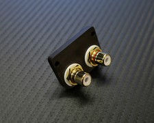 SME 3009 3012 Kit Aggiornamento Braccio RCA Connettore RCA Legno di Ebano Placcato Oro NUOVO