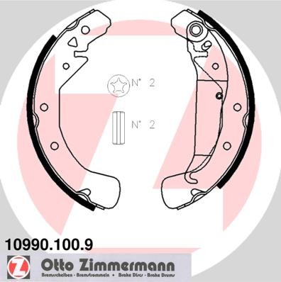 Zimmermann set ganasce freno - set,