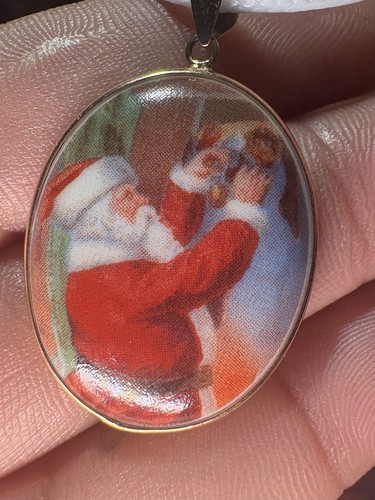 Ciondolo babbo natale - ciondolo, oro