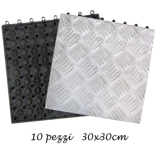 Piastrelle 30x30 alluminio - piastrelle,