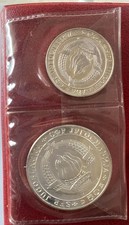 HN Jugoslavia 1968 20 e 50 dinari Ag  gr. 9+20 Proof in astuccio KM#49,50 r465