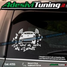 Adesivo Se non mi vedi mi senti Chatanet - Sticker Decal