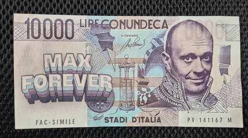 Banconota max pezzali 883 - pezzali,