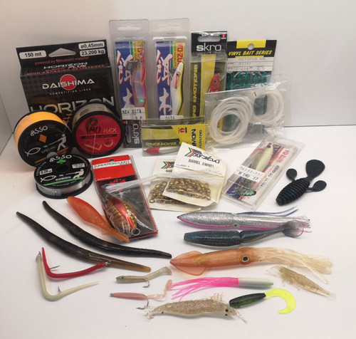 Lotto stock materiale pesca - materiale, da