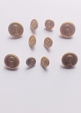 POLIZIA BOTTONI PER GIACCA P.S. GRIGIO VERDE o GIACCA BLU VINTAGE - TIPO PIATTO