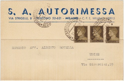 Milano a autorimessa - milano, 1937