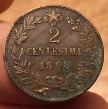 Coin 2 Centesimi 1898, Umberto