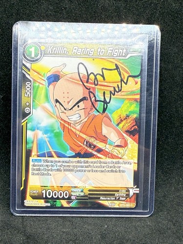 Autografo krillin firmato dbz - firmato,