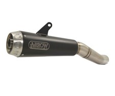Terminale Di Scarico Arrow Pro-Race Steel Nichrom Nero KAWASAKI Z 400 2023 2024