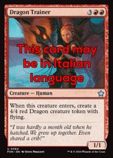 MTG DRAGON TRAINER FOIL EXC - ADDESTRATRICE DI DRAGHI 84 - FDN - MAGIC