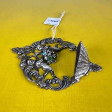 acquasantiera vintage placcata argento