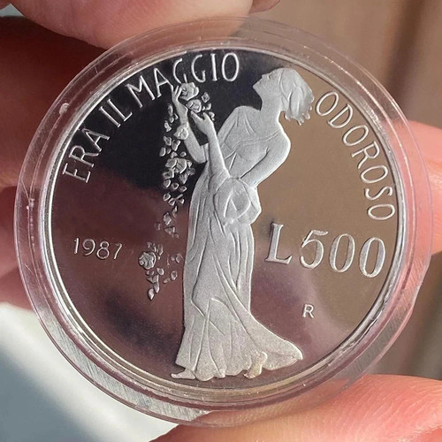 Giacomo leopardi 500 lire 1987 - 500,