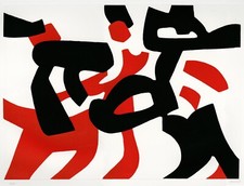 CARLA ACCARDI  Composizione Astratta Rosso e Nero, 1990  Acquaforte e acquatinta