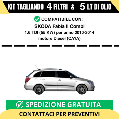Tagliando per skoda fabia - per, ii