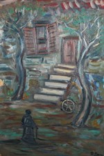 Dipinto ad olio espressionista