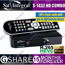 Sat-Integral S-1432 HD Combo (! 15 MONTHS FOREVER GSHARE! TV SATELLITARE GRAT...