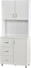 DecHome Credenza Legno Bianco