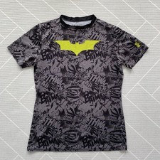 Under Armour Alter Ego Batman HeatGear camicia compressione ragazzo taglia XL