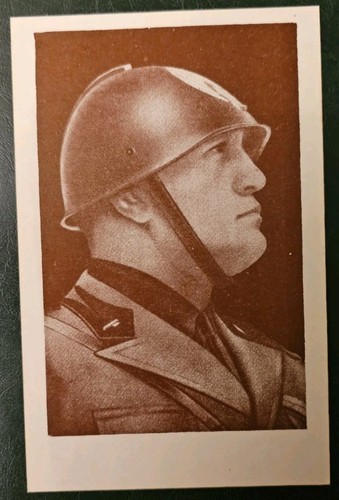 Cartolina mussolini cappellone - cartolina,