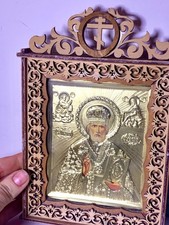 Icona San Nicola fatta a mano