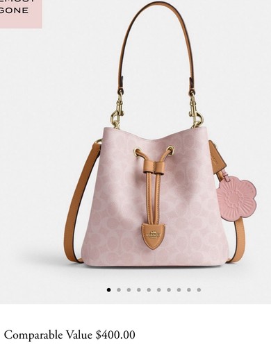 Borsa secchiello coach rosa - secchiello,