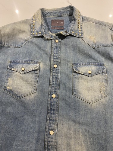 Zara man denim distresses stud - man,