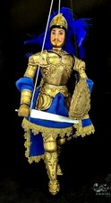 Marionetta Pupo siciliano Astolfo Paladino di Francia fatto a mano burattino h37