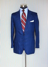 Sartoria Gullo Palermo bespoke blue linen jacket 48-50EU/38-40UK