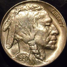 1937-S Bufalo Nichel Gemma FDC