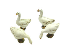 Gruppo 4 Oche Landi Moranduzzo per Pastori Alti Cm 8/10 - Animali per Presepe