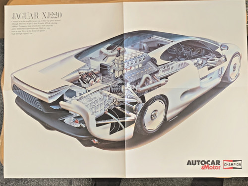 Poster jaguar xj220 cm x - poster,