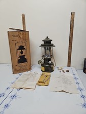 1952 COLEMAN US ARMY / MILITARY Lanterna a combustibile a piombo benzina NON ACCESA/SCATOLA/PARTI