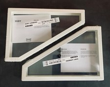 COPPIA STAFFE MENSOLA IKEA EKBY Lerberg metallo bianco 11"nuove sigillate nos fuori produzione