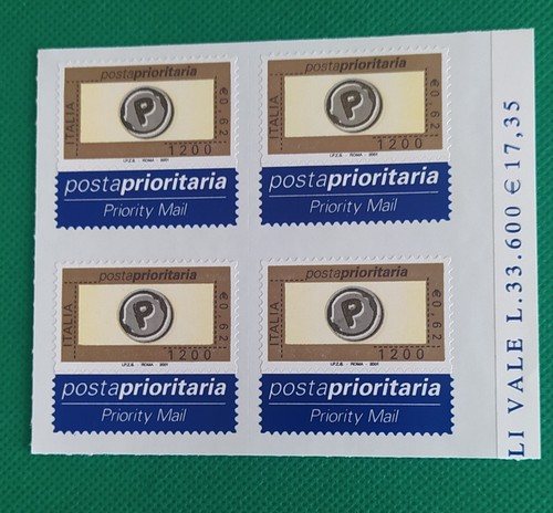 Italia 2001 francobolli - , posta