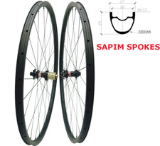 Set ruote bici mtb fibra di